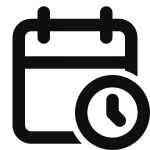 Calendar Time SVG Icon